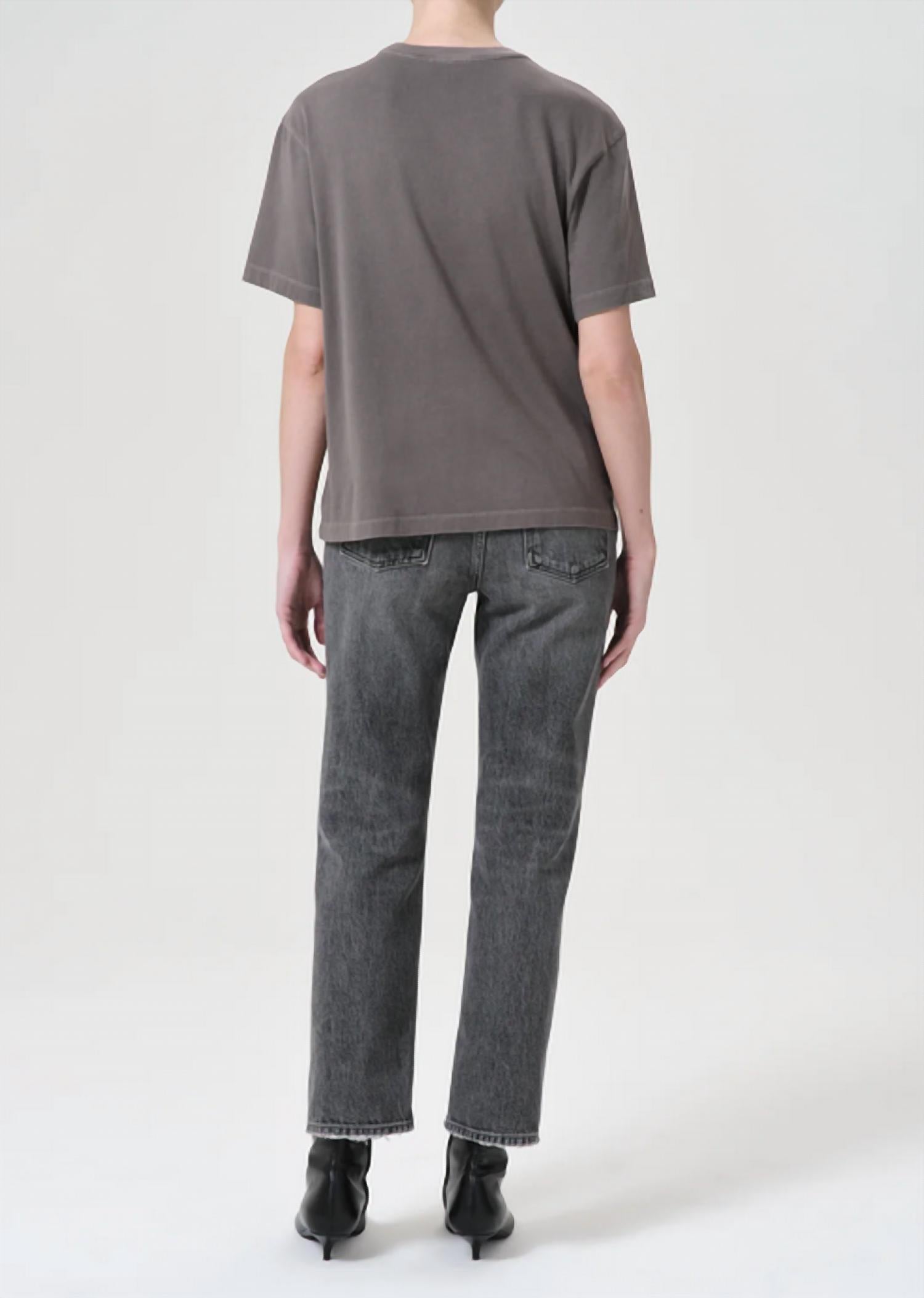 AGOLDE Valen Mid-rise Vintage Straight Jean in spirit - women's jeans - detail view