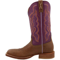 TWISTED X Women's Tech X Western Boot in ginger vintage violet - women's shoe - detail view