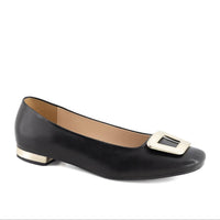 Andrea Women's Low Block Heel in black - women's flats