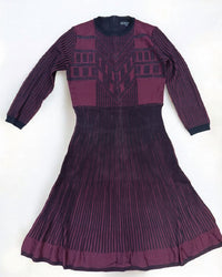 Elio - Women's Textured Knit Midi Dress