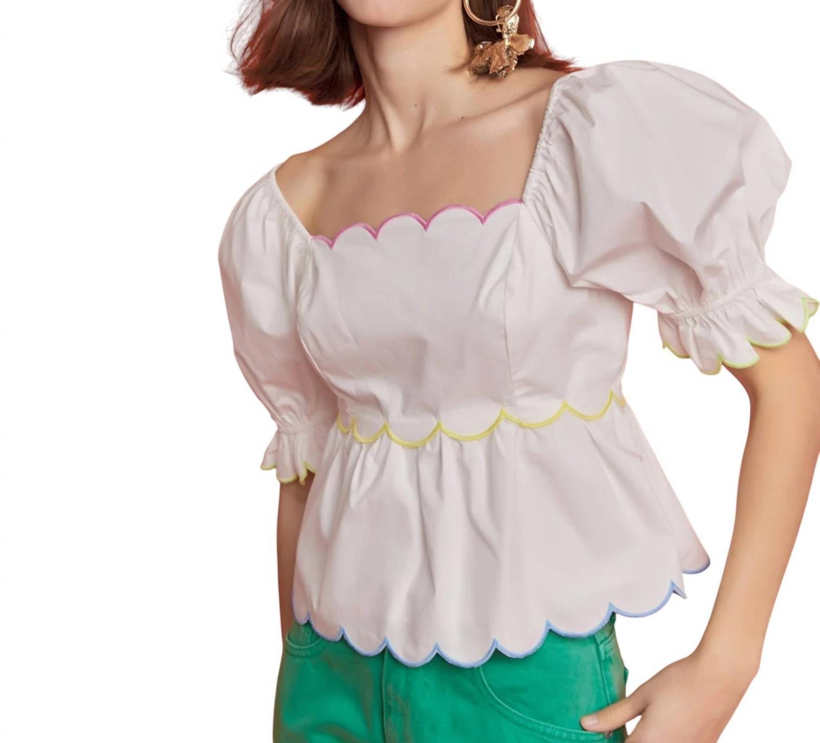 English Factory - Scallop Top