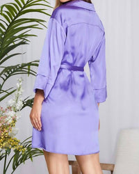 She + Sky - 3/4 Sleeve Hidden Button Dress