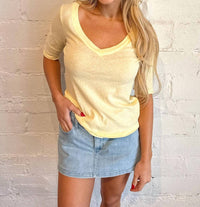 Project Social T - Jude V-Neck Elbow Sleeve Tee