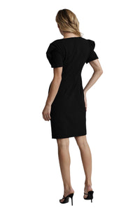 Joseph Ribkoff - Asymmetrical Sleeves Dress