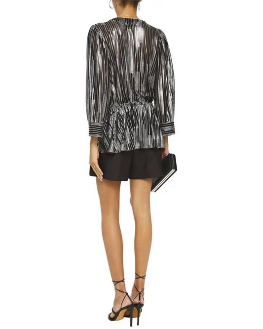 Iro - Darla Metallic Printed Jersey Blouse