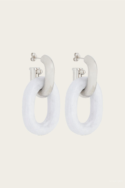 Rabanne - Women's Link Chain Hoop Earrings