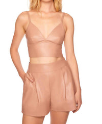 Susana Monaco - FAUX LEATHER BRALETTE