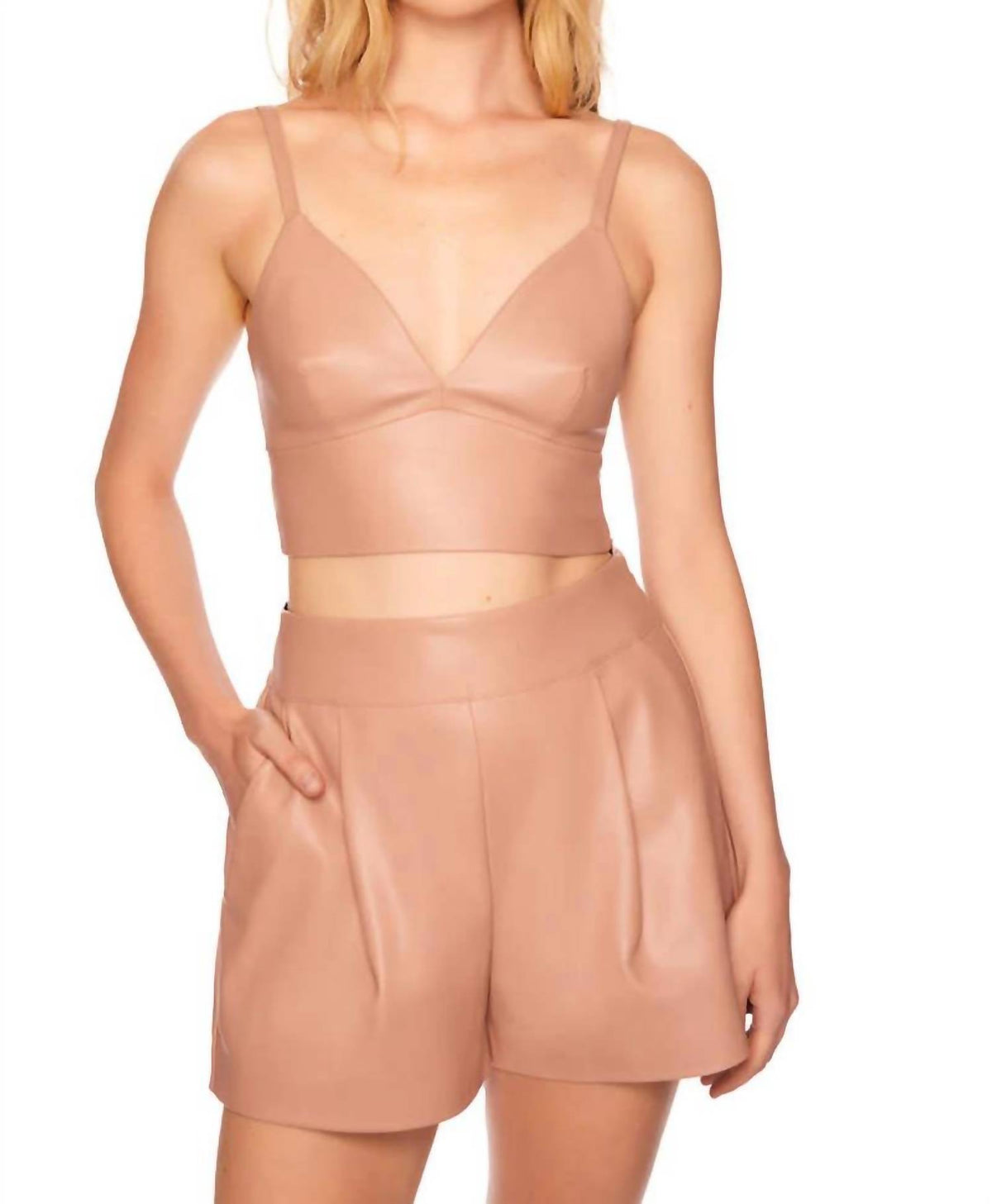 Susana Monaco - FAUX LEATHER BRALETTE