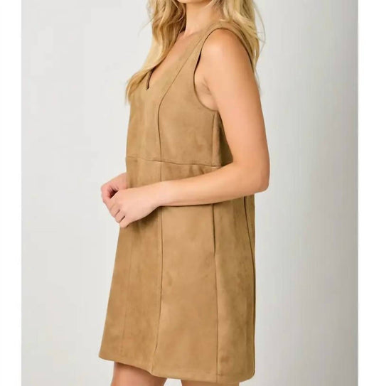 Mystree - Suede Shift Dress