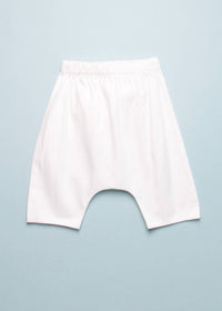 Anja Schwerbrock Baby's Piri Trousers in soft white - kids' pajamas