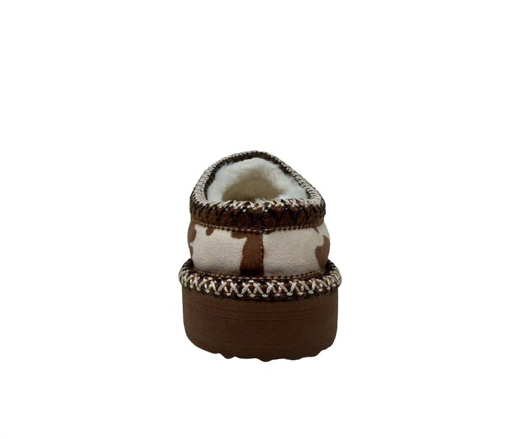 Very G - Women's Georgina Cow Print Slippers