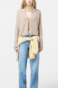 Guest In Residence Stealth Cardigan in residence stealth cardigan in taupe - women's cardigan