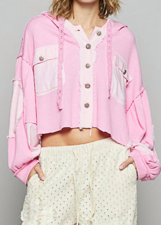 Pol - Balloon Sleeve Cropped Jacket