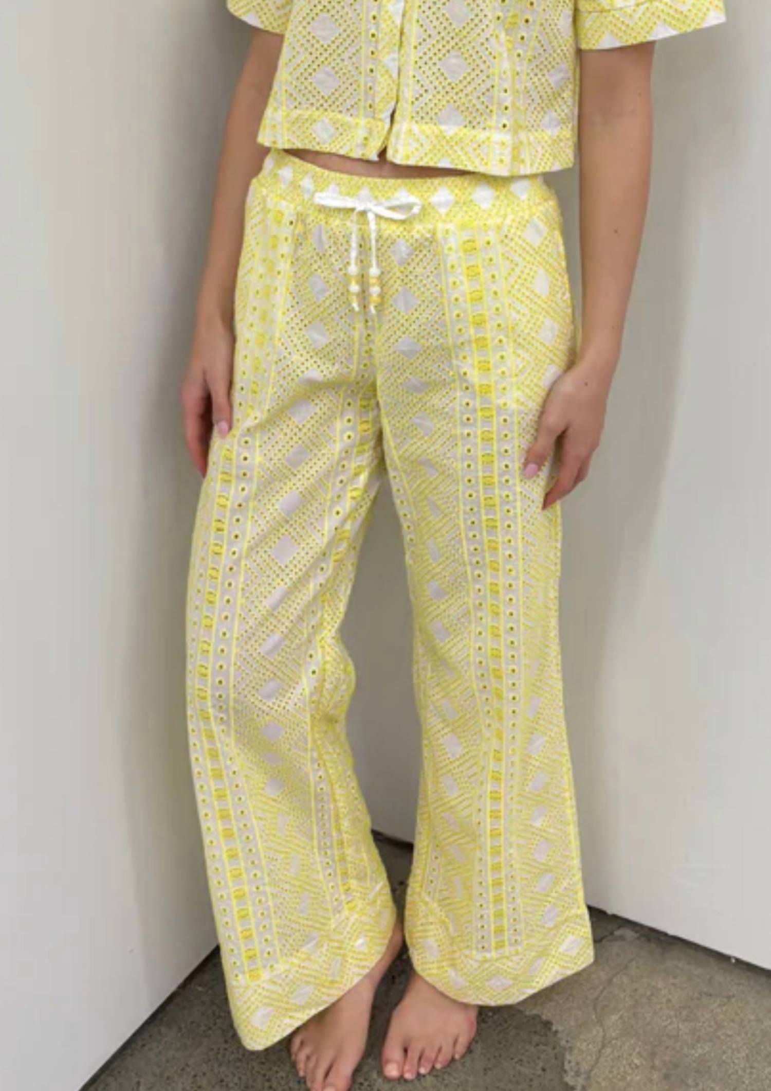 Jocelyn - Eyelet Pants