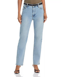 Frame - Borrowed High Rise Ankle Slim Straight Jeans