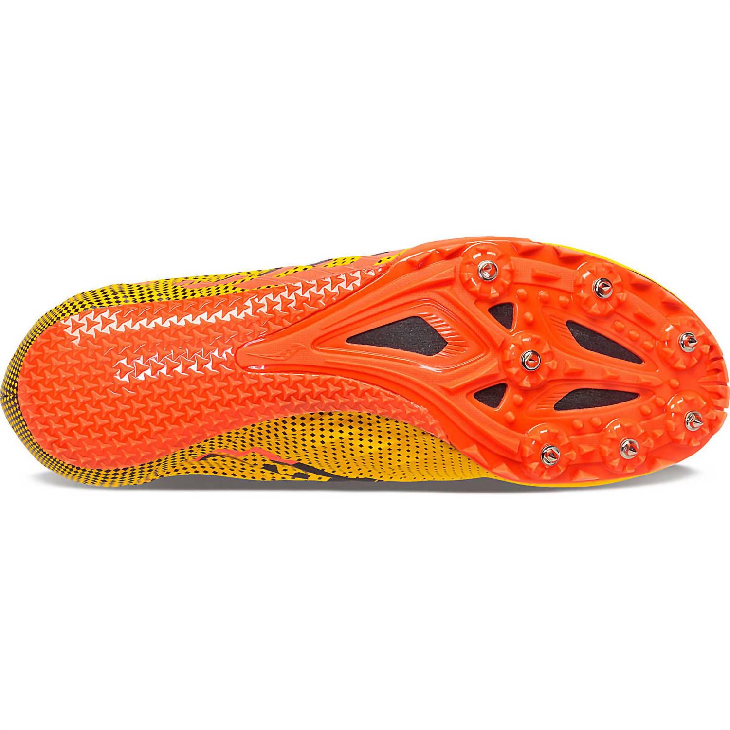 SAUCONY Men's Spitfire 5 Spike Shoes in vizi gold vizi red - men's shoe - view 4