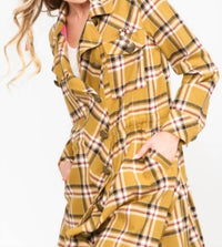 Aratta - Coco Plaid Trench Coat