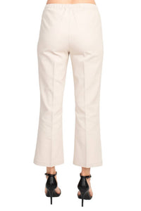 Peace Of Cloth - Regan Crop Flare Stretch Cotton Pant