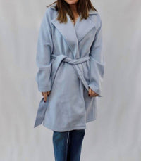 Mystree - Lapel Collar Robe Coat