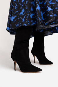 Larroude Women's Kate Hi Stiletto Pointed Toe Boots in black - women's shoe - view 6