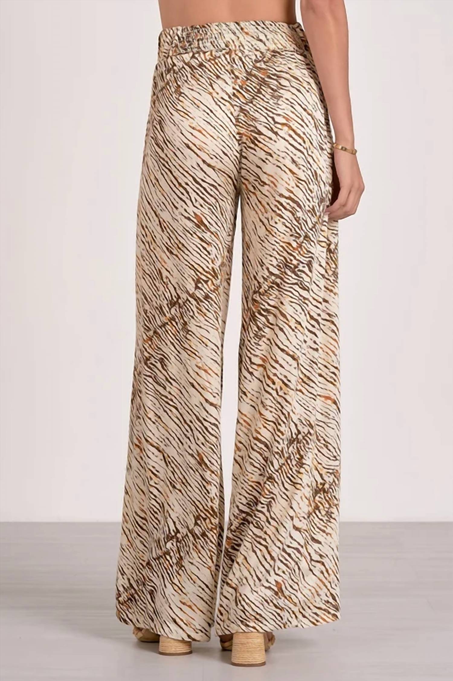 Elan - Elastic Waist Wide Leg Pants