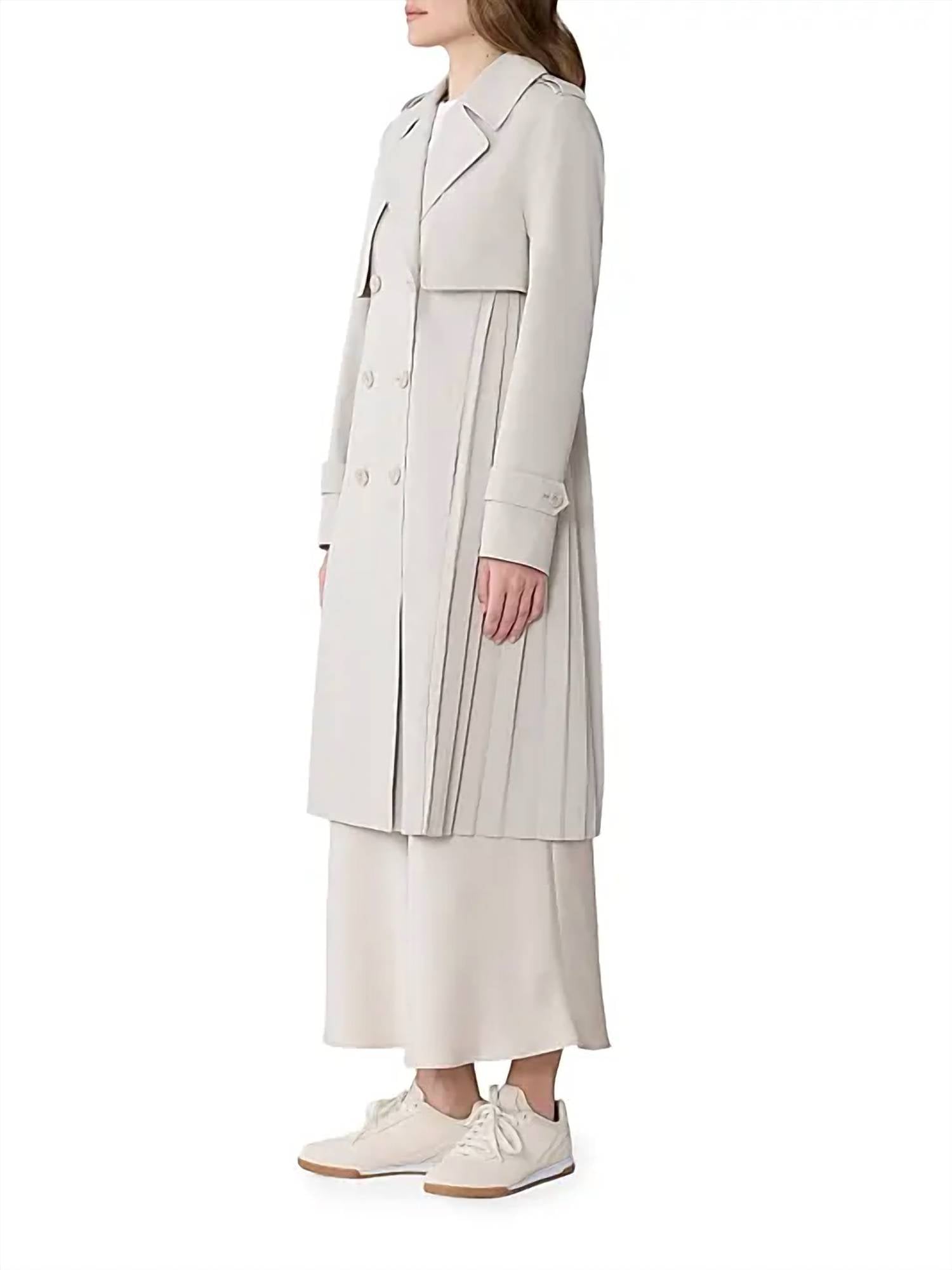 Soia&Kyo - Elanor Pleated Trench Coat