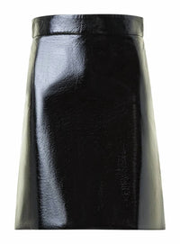 Akris Punto - Crinkle Lacquered Mini Skirt