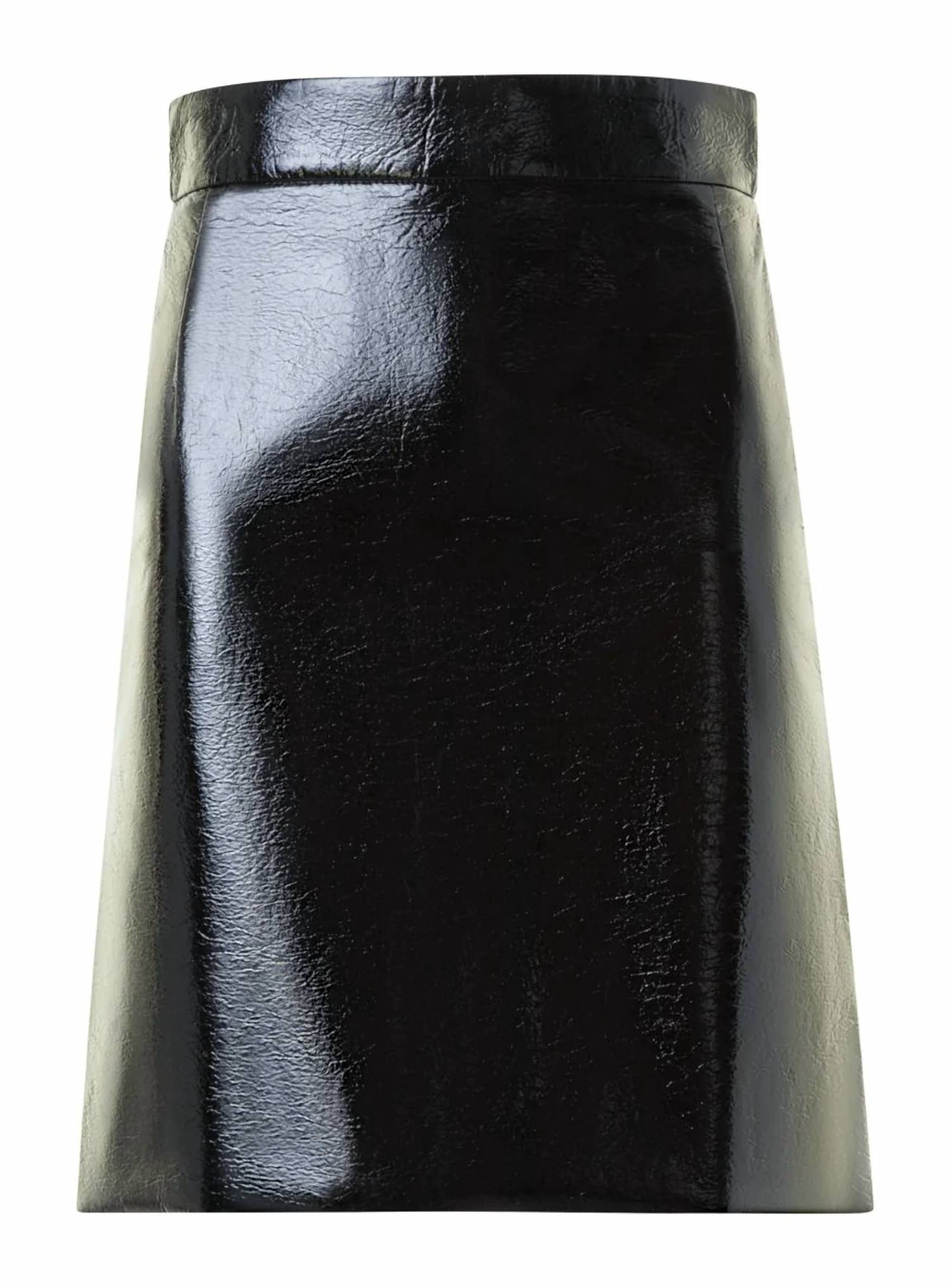 Akris Punto - Crinkle Lacquered Mini Skirt