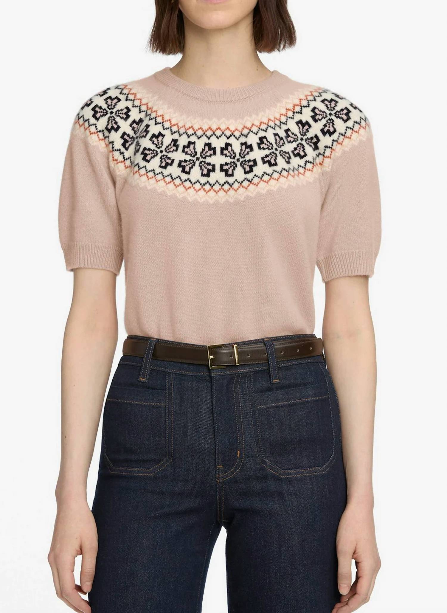 Frame - Cashmere Fairisle Crew Sweater