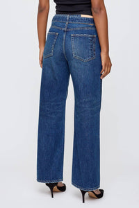 Moussy - Tioga Belt Design Straight Jeans