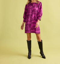 Double A Paloma Mini Dress in garden motif - women's dress - view 8