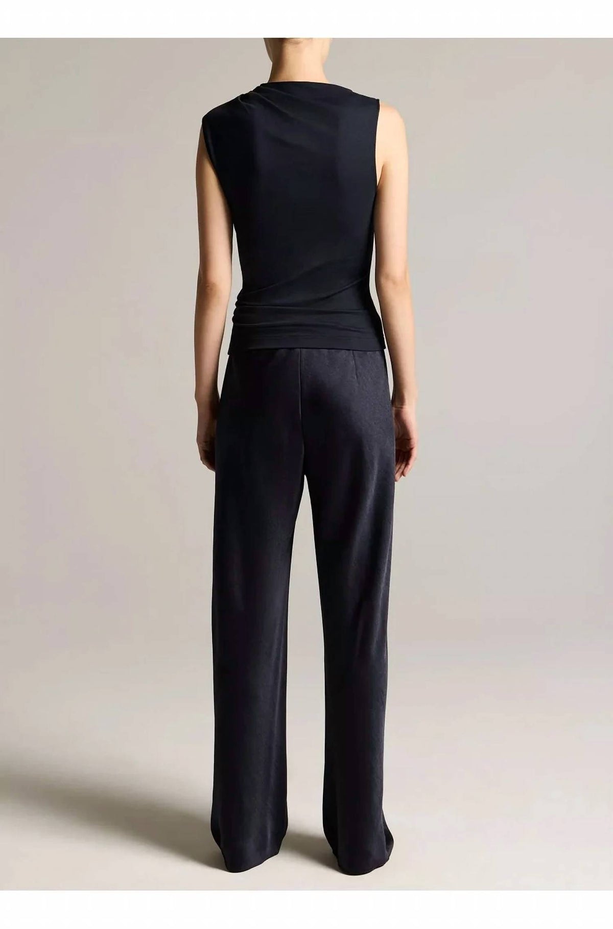 Vince - High Waisted Fluid Satin Bias Pants