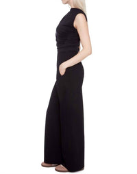 I Love Tyler Madison - Claude Textured Techno Wide-leg Pants