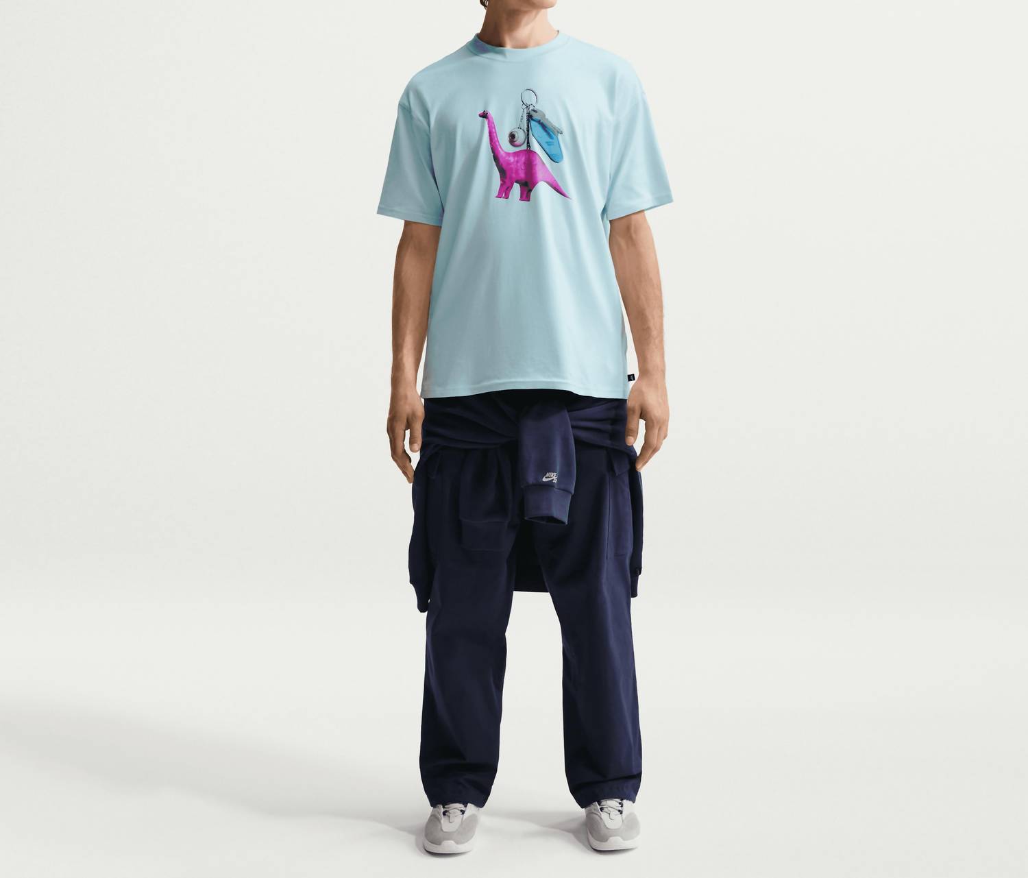 NIKE Dino Keychain T-shirt in glacier blue - men's t-shirt