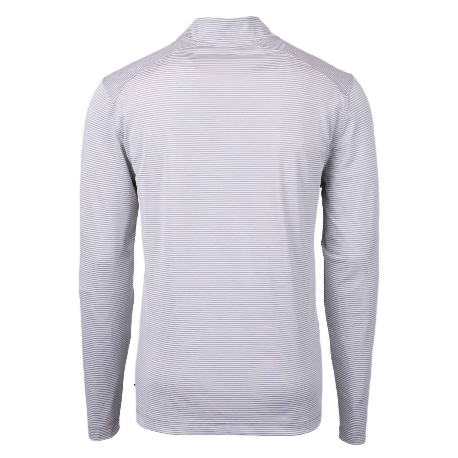 Cutter & Buck - Men's Ragin Cajuns Micro Stripe Quarter Zip Top