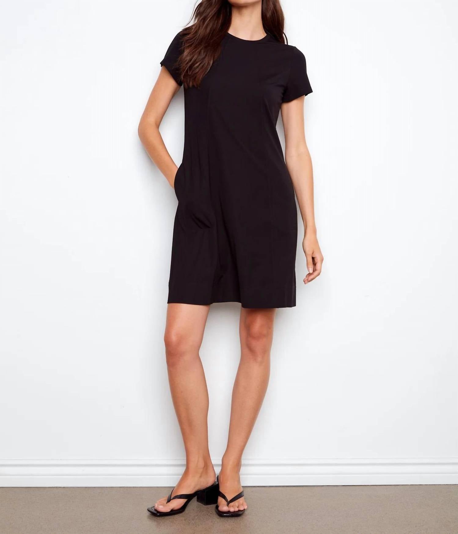 Charlie B - Interlock Knit Short-sleeve Dress
