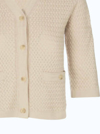 Naadam - Basketweave Short Sleeve Cardigan