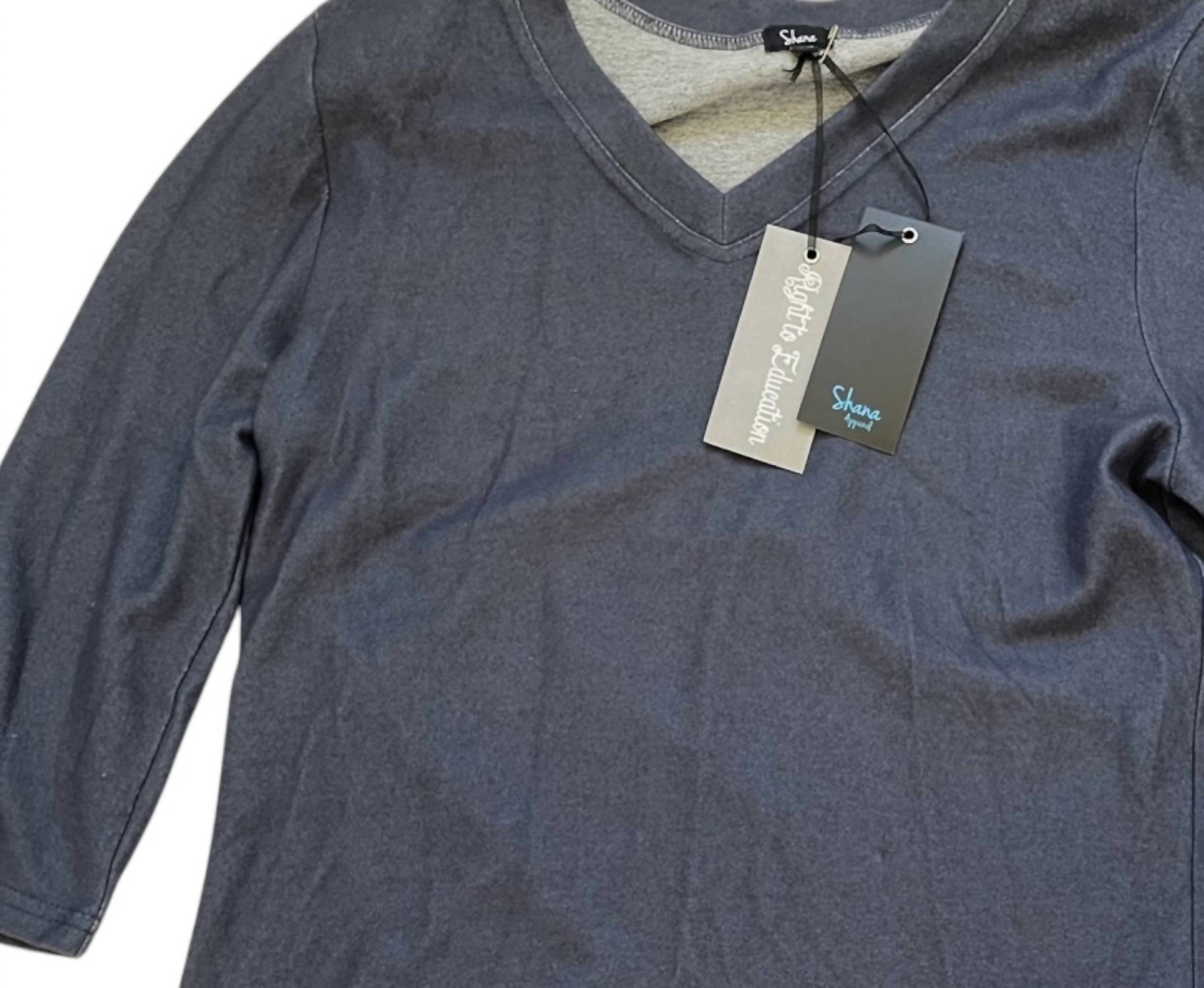 Shana Apparel - Women's 3/4 Sleeve Fleece Top