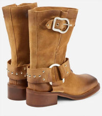 Dorothee Schumacher - Women's Waxed Statement Short Biker Boot