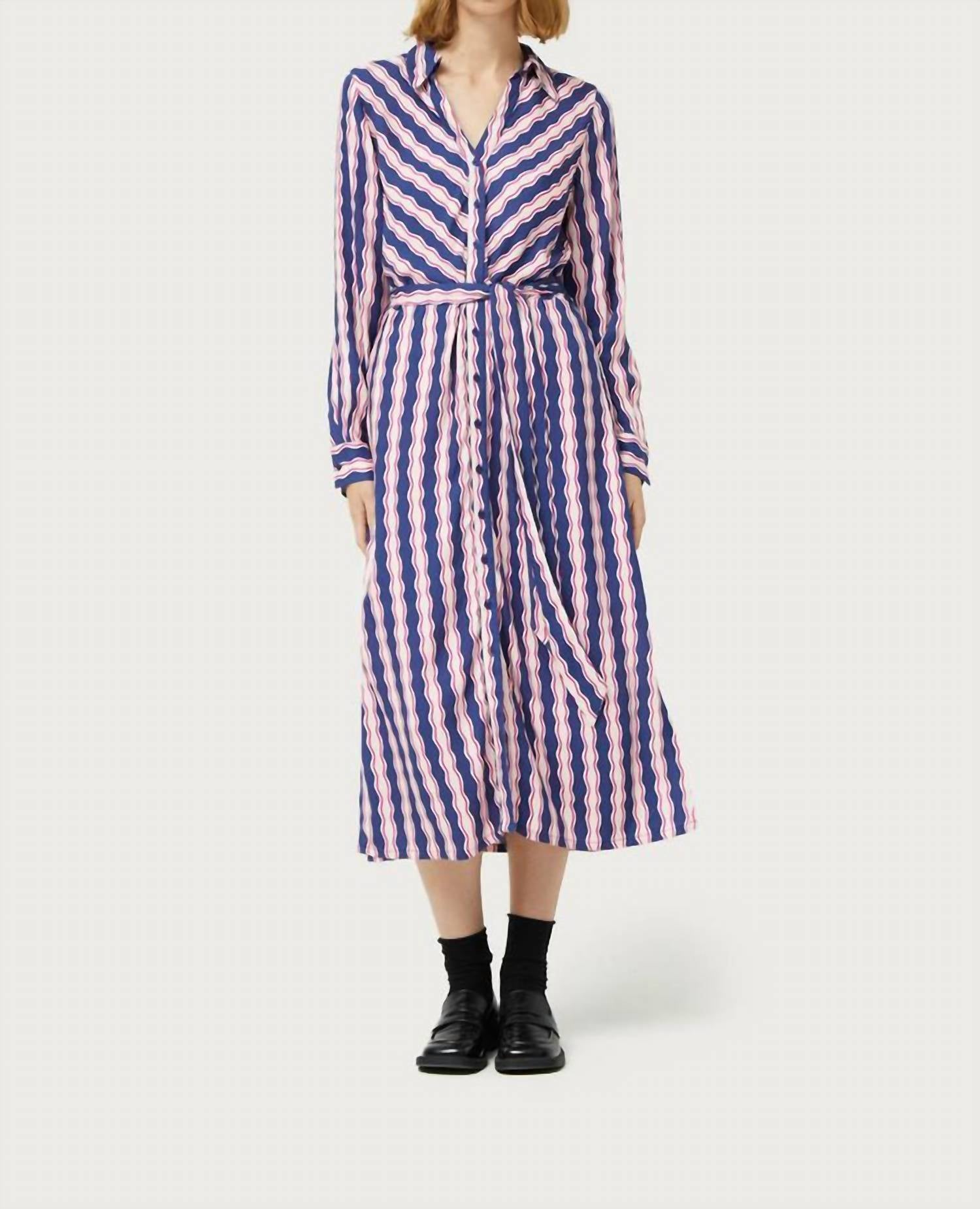 Compania Fantastica - Serpentine Midi Shirt Dress
