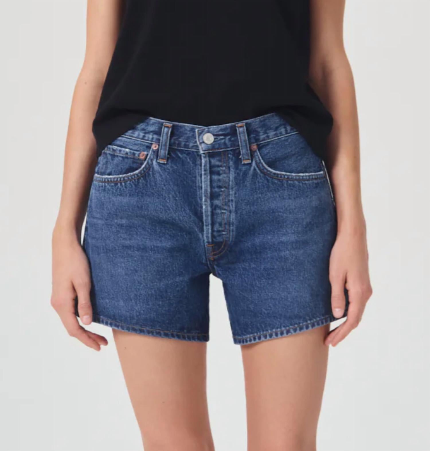 Agolde - Parker Long Denim Short