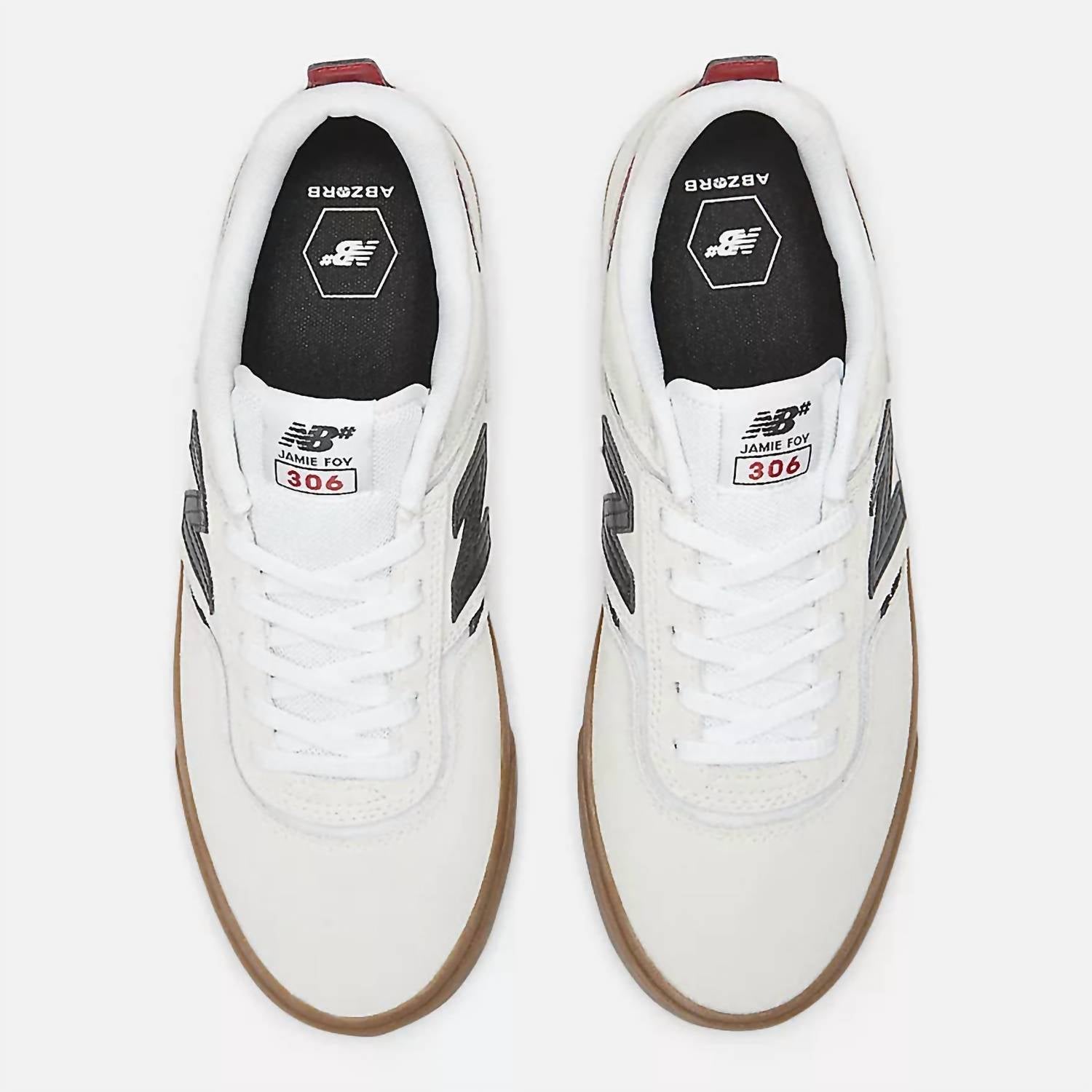 New Balance Men's Jamie Foy 306 Shoes in sea salt with black w gum - men's sneaker - view 4