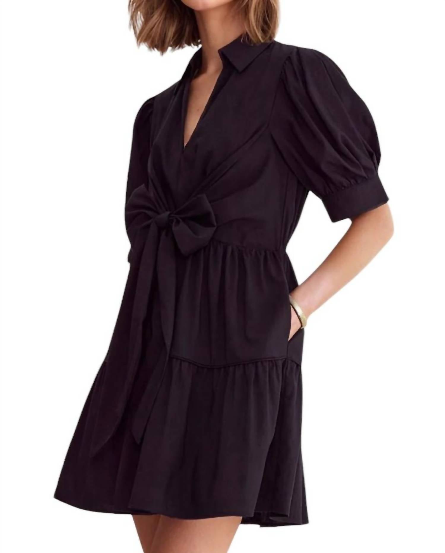 Entro - Victoria Front Bow Mini Dress