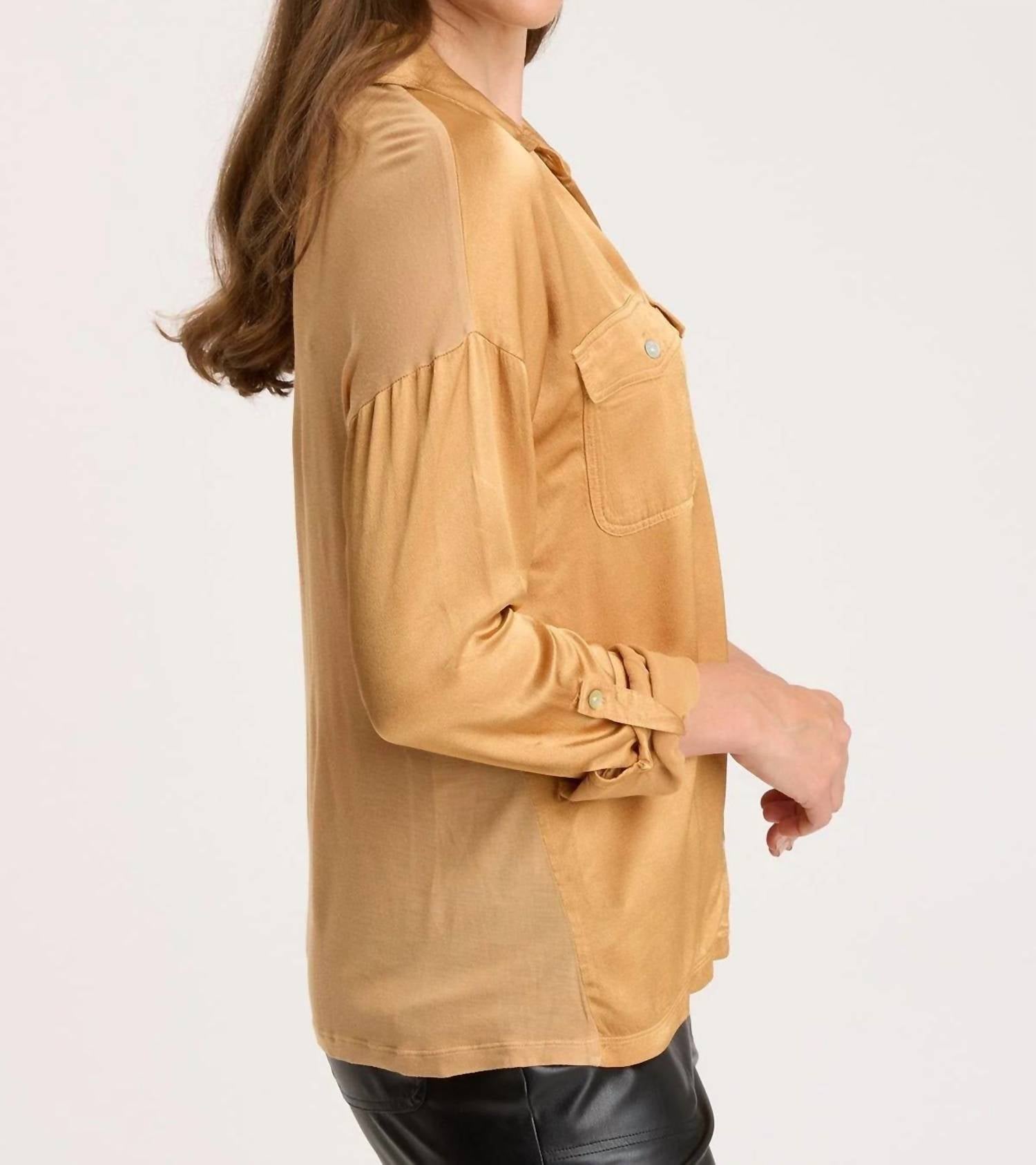 Xcvi - Cuffed Sleeve Button Up Shirt