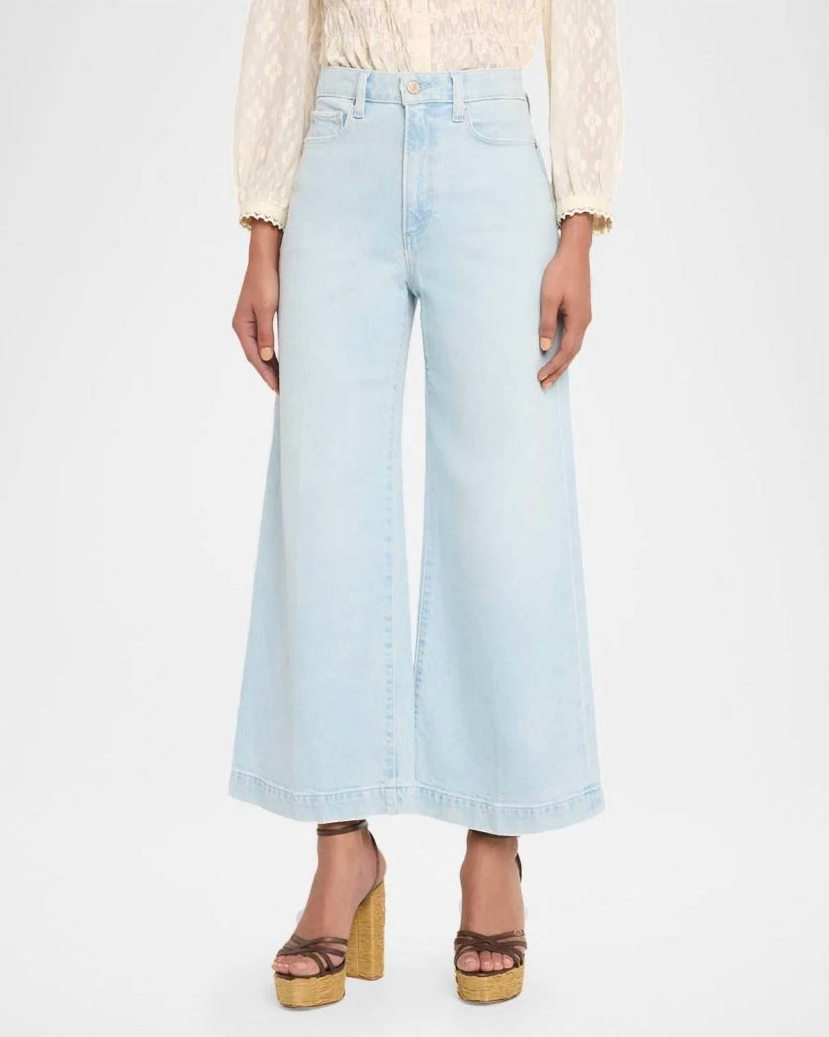 Paige - Harper Wide Leg Ankle Jeans