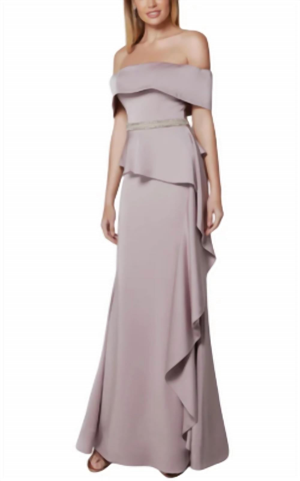 Alyce Paris - Long Straight Off The Shoulder Formal Dress