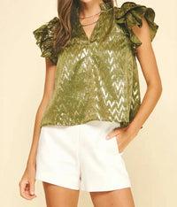 Pinch - Sierra Ruffle Sleeve Top