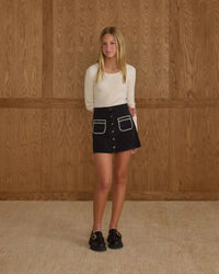 Rylee + Cru - Tween Ribbed Long Sleeve Top