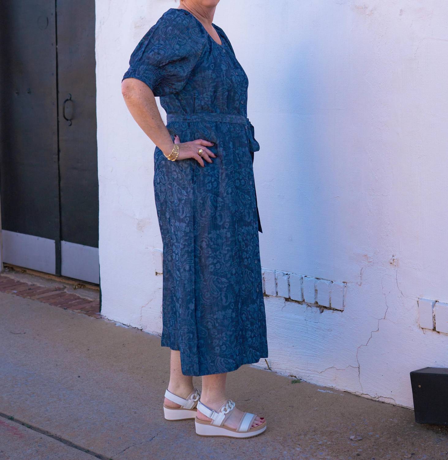 Uncle Frank - Tucked Sleeve Denim Dress