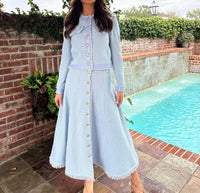 Cinq A Sept - BIRDSEYE TWEED SKIRT